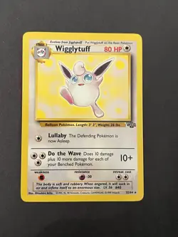 Pokemon Wigglytuff Jungle Rare 32/64 Unlimited Regular English 1999 - Image 1