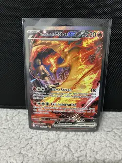 Pokemon Team Rocket's Moltres EX 229/182 Sv10 Destined Rivals Holo Full Art Rare - Image 3