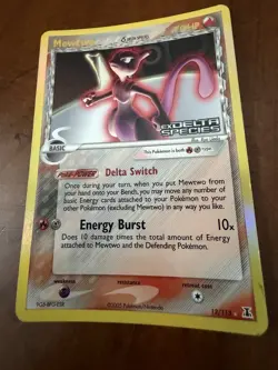 Mewtwo 12/113 Delta Species Holo Ultra Rare Pokemon TCG Nintendo MP - Image 3