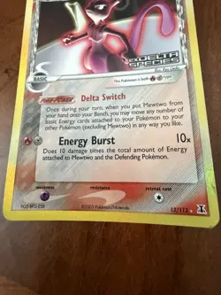 Mewtwo 12/113 Delta Species Holo Ultra Rare Pokemon TCG Nintendo MP - Image 4