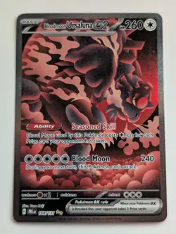Bloodmoon Ursaluna EX 168/131 Prismatic Evolutions SIR Pokemon TCG NM - Image 1