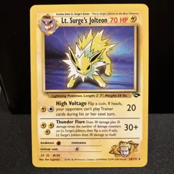 Pokemon Card - Lt. Surge's Jolteon Gym Challenge 28/132 Rare - Image 1