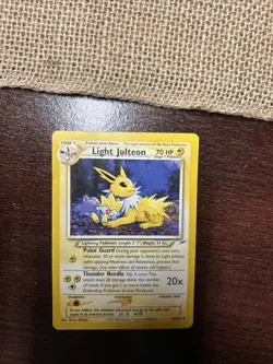 Pokemon TCG Light Jolteon Neo Destiny Card 48/105 Unlimited Uncommon MP - Image 1
