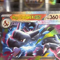 Mega Charizard x Ex 13/94 Ultra Rare Phantasmal Flames Pokemon Card NM - Image 3