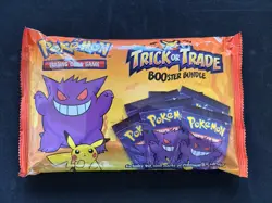 Pokemon Cards TCG Halloween TRICK or TRADE Booster Bundle 40 mini packs Sealed 820650850783 - Image 1