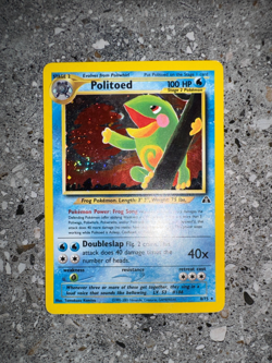 Pokemon TCG Cards Politoed 8/75 Neo Discovery Holo Rare LP * SWIRL * - Image 3
