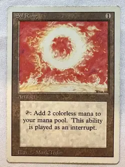 Sol Ring - 1994 Magic the Gathering MTG Revised - Near Mint - Free Shipping! - Image 1