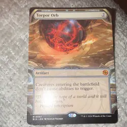 Magic: The Gathering Torpor Orb Artifact Outlaws Thunder Junction Showcase 57 - Image 1