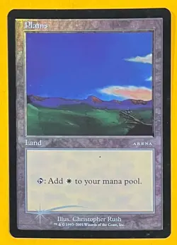 MTG PLAINS (Foil) Arena Promo (OldManMTG 009-203) - Image 1