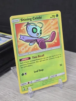 Pokemon Card TCG Shining Celebi SM79 Sun & Moon Black Star Promo 2017 Holo Rare - Image 1