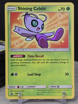 Pokemon Card TCG Shining Celebi SM79 Sun & Moon Black Star Promo 2017 Holo Rare - Image 5