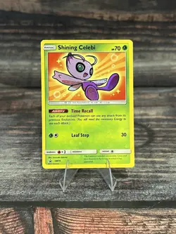 Pokemon TCG Shining Celebi SM79 Sun & Moon Black Star Promo Card NM Condition - Image 1