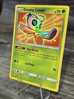 Pokemon TCG Shining Celebi SM79 Sun & Moon Black Star Promo Card NM Condition - Image 3