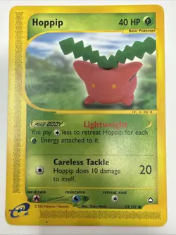 Pokemon Card - Hoppip Aquapolis 83/147 Common HP - Image 1