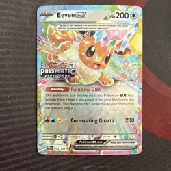 Pokemon Eevee EX TCG Prismatic Evolutions Promo Card 075/131 - Image 1