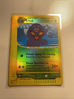 Arbok 3/165 Holo Rare Pokemon 2002 Expedition E-Reader WoTC Sleeve/top Gold - Image 2