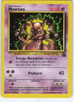 Mewtwo 14/53 WoTC Promo Normal MP Pokemon TCG - Image 1