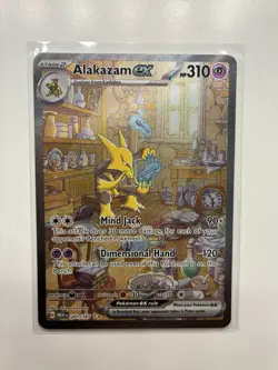 Pokemon TCG Alakazam EX 201/165 Special Illus. Rare Scarlet & Violet 151 SIR - Image 1