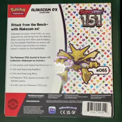 *NEW Pokemon TCG Scarlet & Violet 151 Alakazam ex Collection (Shipping Included) 820650855269 - Image 2