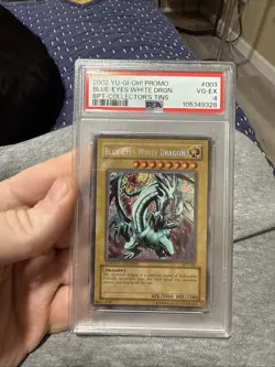 2002 Yu-Gi-Oh! Blue-Eyes White Dragon Collectors Tin BPT-003 PSA 4 VG-EX - Image 1