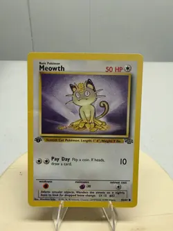 Pokemon TCG Jungle #56/64 Meowth 1st Edition - Image 1