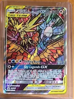 Moltres Zapdos Articuno GX Tag Team SM210 Pokemon Card Black Star Promo - Image 1