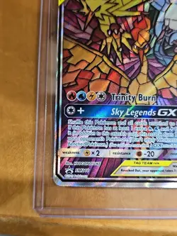 Moltres Zapdos Articuno GX Tag Team SM210 Pokemon Card Black Star Promo - Image 4