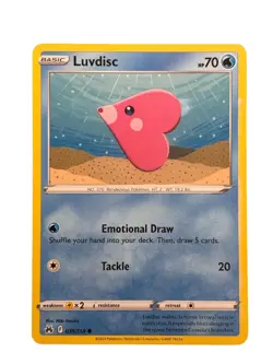 New: 2023 Pokemon TCG Luvdisc 035 Crown Zenith Regular Common - Image 1
