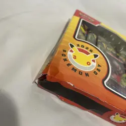Pokemon Day 2026 Collection Box Promo Pikachu Card Coin 3 Booster Packs Box DMG - Image 5