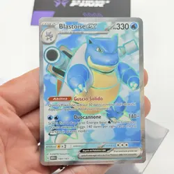 CARTA POKEMON BLASTOISE EX 184/165 - MEW 151 - ITA - NEAR MINT - Image 2