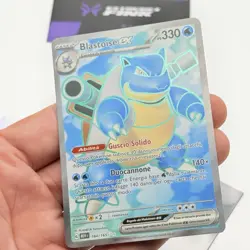 CARTA POKEMON BLASTOISE EX 184/165 - MEW 151 - ITA - NEAR MINT - Image 3