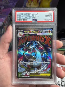 PSA10 MEGA Charizard X ex MA 223/193 M2a MEGA Dream ex Pokemon Card 2025 US Ship - Image 1