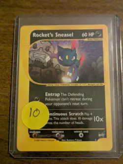Pokemon Best Card : Rocket's Sneasel #5 (Best Promo) 2002 - Image 1
