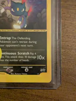 Pokemon Best Card : Rocket's Sneasel #5 (Best Promo) 2002 - Image 5