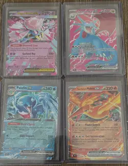 4 EX Pokemon Cards- Mega Diancie, Salamence, Palafin, Moltres- MINT CONDITION - Image 1