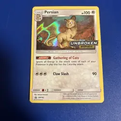 Persian - SM182 [Unbroken Bonds] Pokemon Card TCG - PreRelease Black Star Promo - Image 1