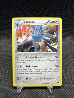 2016 Pokemon XY Fates Collide Lucario Holo #63/124 - Image 2