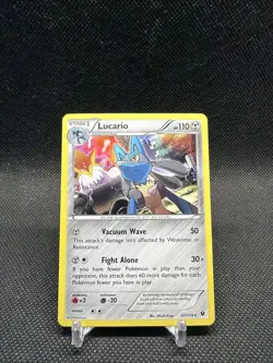 2016 Pokemon XY Fates Collide Lucario Holo #63/124 - Image 3