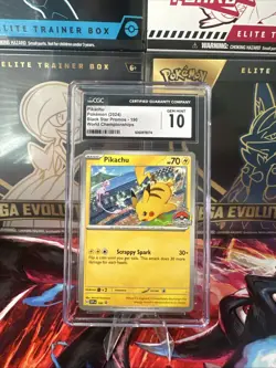 Pikachu 190 World Championship 2024 CGC GEM MINT 10 Black Star Promo Pokemon TCG - Image 1
