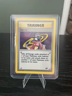 Pokemon Sabrina 20/132 Gym Challenge Holo Rare Trainer Unlimited Card - Image 1
