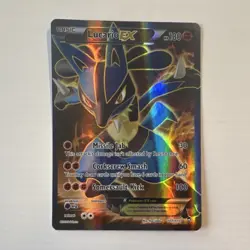 Pokemon Lucario EX 107/111 XY Furious Fists Full Art Ultra Rare Holo HP180 2014 - Image 1