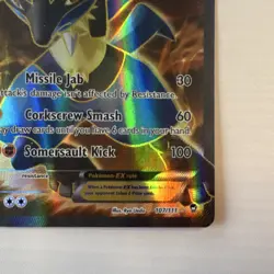 Pokemon Lucario EX 107/111 XY Furious Fists Full Art Ultra Rare Holo HP180 2014 - Image 3