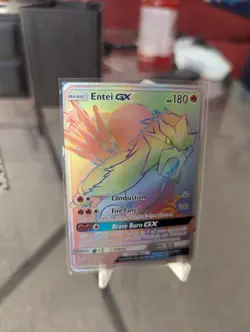 Pokemon TCG Entei GX (Secret Rare) Shining Legends 74/73 - Image 2