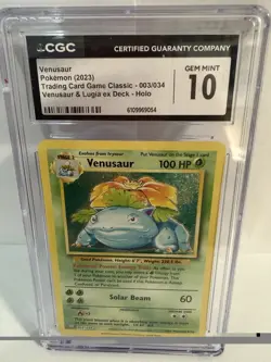Pokemon Venusaur CGC 10 Trading Card Game Classic 003/034 Classic Holo - Image 1