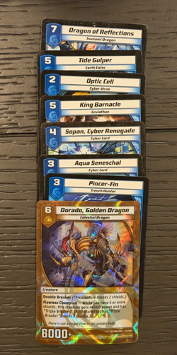 Kaijudo Trading Cards Holo Foil Dorado Golden Dragon, Timelost Phantom, + More - Image 2