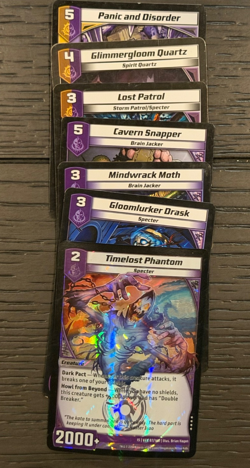 Kaijudo Trading Cards Holo Foil Dorado Golden Dragon, Timelost Phantom, + More - Image 3