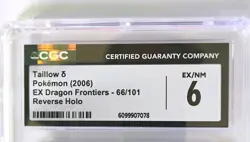 Pokemon Card 2006 EX Dragon Frontiers Taillow Reverse Holo Stamped 66/101 CGC 6 - Image 2