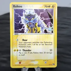 Raikou 3/17 POP Series 2 Holo Rare Pokemon Card 2006 Vintage TCG LP/NM ⚡ - Image 1