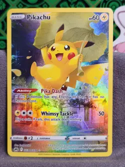 Pikachu GG30/GG70 Crown Zenith: Galarian Gallery Ultra Rare Pokemon Card - Image 1