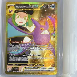 Pokemon Team Rocket's Crobat EX Holo Card 242/182 English Destined Rivals - Image 1